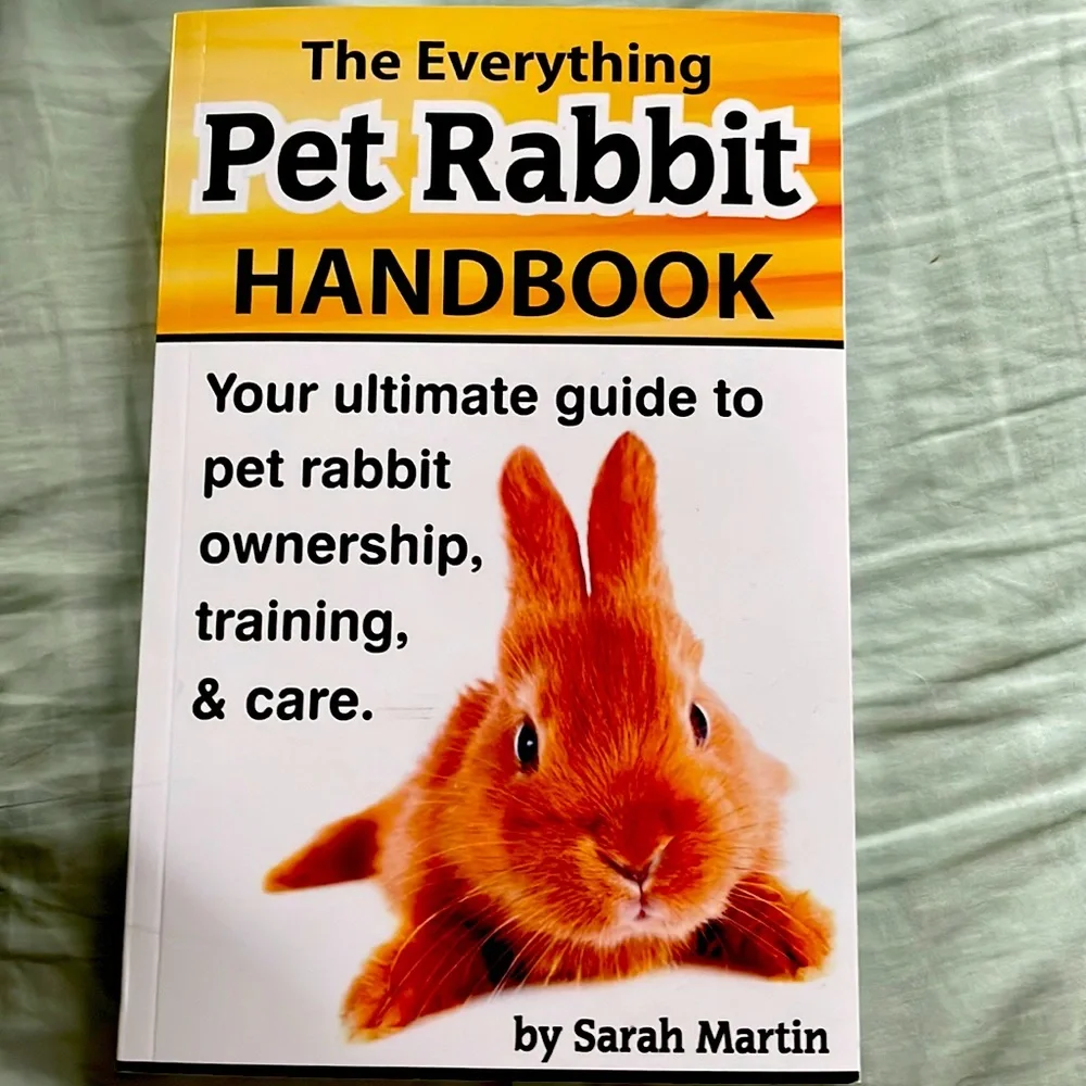 Brand new pet rabbit handbook. Covers everything.Minor damage bottom left corner